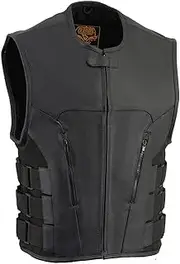 Milwaukee Men's Swat Style Zipper Front Vest (Black, 6X-Large)
