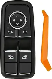 ZAPOSTS Power Window Switch Fits for Porsche 911 2012-2019,Boxster 2013-2016,Cayman 2014-2016,718 Boxster 2017-2019,718 Cayman 17-19,Driver Side Control Door vidrios Master Switch OEM 99161315102DML