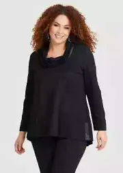 ts Taking Shape Top Size 18 Bamboo Ponte Lexi style NWT