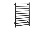 AGUZZO EZY FIT Heated Towel Rail - Square Tube - Dual Wired - (W600mm x H920mm) - Matte Black