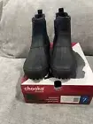 Chooka “Duck Chelsea Rain Boot” Women’s Waterproof Rubber Rain Boot (Black) NEW