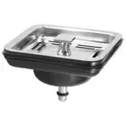 Stainless Steel Square Sink Strainer Plug Kitchen Sink Drain Mesh Stopper B S8T3