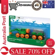 New Brio BRI33698 Clever Crane Wagon, 4 Pieces Train, Red, Standard | AU