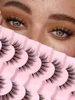 Lashes Natural Cat Eye Lashes Wispy Eyelashes 15mm False Eyelashes Wispy Lash...