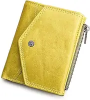 [SKUZA] Wallet,Card Bag,Women Leather Wallet Fashion Mini Wallet Ladies Zipper Coin Purse Card Holder Small Money Bag Female Wallets Yellow