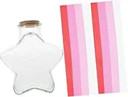 Origami Star Storage Bottle Heart Shaped Decorative Landscape Container for Wishing Jar