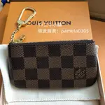 YY小鋪 LOUIS VUITTON DAMIER 小皮零錢鑰匙包 女款 棕色N62658