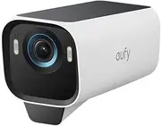 Security eufyCam S3 Pro Add-on Solar Security Camera Outdoor Wireless, Colour Night Vision, 4K Resolution, Forever Power 2.0, Face Recognition AI, Expandable Local Storage, No Monthly Fee