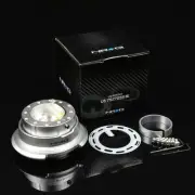 NRG STEERING WHEEL LOCK QUICK RELEASE ADAPTOR GEN 2.8 SILVER BODY+FLARED RING