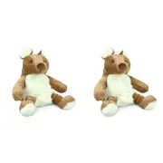 2x Adoramals 40cm Kangaroo Backpack Kids/Children Travel School Animal Plush Bag
