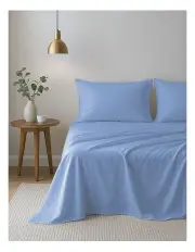 [Royal Comfort] Opulence Washed Microfibre Sheet Set in Mineral