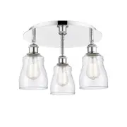 Innovations Lighting 516-3C-10-17 Ellery Flush Ellery 3 Light - Chrome