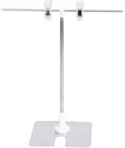 CLISPEED T-shaped Poster Stand Product Frame Board Display Stand Stainless Poster Display Stand Rack Store Display Section Advertising Retail Advertisement Portable Risers Display Stands