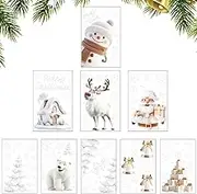 Christmas Window Decorations - Christmas Window Decals,Double Sided Static Christmas Window Stickers, Santa Claus Window Decals for Christmas Holiday Home Decor