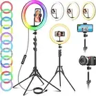 12 inch Ring Light with Tripod Stand and Phone Holder Selfie LED Ringlight Dimm
