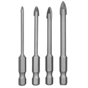 Ryobi 4 Piece Glass And Tile Drill Bit Set Arrow Drill Bits - Twin Pack