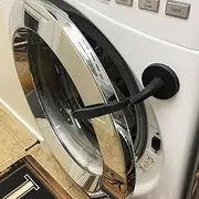 Front Load Washer Door Prop - Magnetic Flexible Washer and Dryer Door Support to Keep Washer & Dryer Doors Open for Proper Ventilation & Drying - Universal Fit for Most Washing Machines (Black 1pcs)