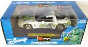 Bburago Disney 1/24 Chevrolet Corvette Monsters Mike Sulley Diecast Metal
