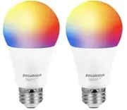 Sylvania Bluetooth Mesh LED Smart Light Bulb, 2 pack