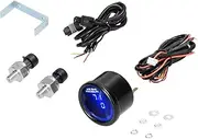 Dual Display Air Pr Ure Guage Digital Air Suspension Gauge 0-220Psi with 2Pcs 1/8Npt Sensors Black