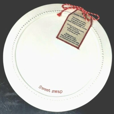 Mud Pie Christmas Sweet Swap Cookie Exchange Holiday Plate Platter Pier One