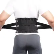 Lower Back Support Belt Lumbar Support Waist Aid for Relax Back 7 Back Support Belt Prevent Damage Soft Breathable Mesh Fabric Size XL