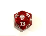 Magic MTG Spindown Counter (D20 Dice/Die) Sep 2022 'Dominaria United - Red'