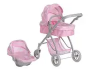 My Loveable Baby Doll 2-in-1 Carry Cot & Pram Set