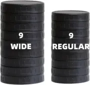 18 Black Mason Jar Lids 9 Wide Mouth & 9 Regular Mouth Mason Jar Lids with Silic