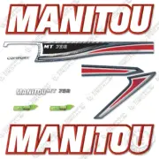 Fits Manitou MT732 Decal Kit Telehandler - 7 YEAR OUTDOOR 3M VINYL!
