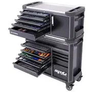 SP TOOLS 630 Piece Metric/SAE 18 Drawer Diamond Black Tool Kit SP52387DX