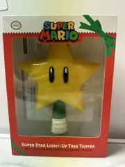Super Mario LED Super Star Plug in 9" Light Up Holidays Christmas Tree Topper ⭐️