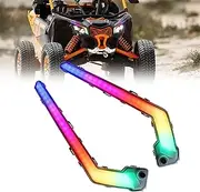 Yurefax RGB Front LED Signature Lights Can Am Maverick X3 XDS XRS Fang Lights Turn Signal Light Assembly DRL Accessories 710004995 Motorcycle Indicator Light