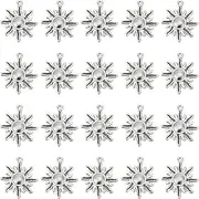 SUNNYCLUE 1 Box 80 Pieces Silver Sun Pendants Sun Rays Pendants Bulk Pack Heavenly Metal Alloy Antique Vintage Weather Sky Sunshine Pendant for Jewellery Making Charms DIY