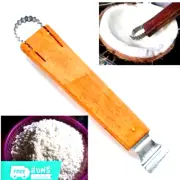 Thai tools kitchen coconut 2 in 1scraper shredder grater hand wooden Vintage