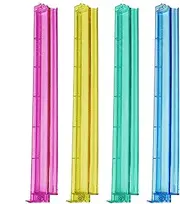 Mahjong Racks with Pushers - Mahjong Pushers and Racks | Clear Racks Pushers, Set of 4 Acrylic Board Game Accessories, Tiles Trays Storage Organizer, Mah Jongg Accessories