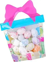 Easter Foam Eggs - Colorful Easter Eggs Decorations | Easter Egg Hunt Surprise | miini Speckled Foam Egg | Easter Speckled Eggs | Decorative Egg Toy Basket Filler Craft Project Springtime Party Favor