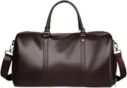 Overnight Bag Lightweight Gym Bag for Camping Fitness Workout Weekend, Brown