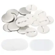 1.72" Blank Button Making ,10Pcs Round Badge Parts for Button Maker Machine