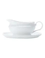 [Maxwell & Williams] White Basics Gravy Boat And Saucer 550ml Gift Boxed in White