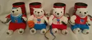 2004 Olympics Coca-Cola Bears Baseball, Basketball, Discus, Gymnastics Cans Lot
