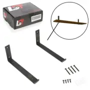 10x Shelf Support Shelf Bracket Metal Black 300 MM