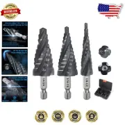 M35 Cobalt Step Drill Bit Set 1/8''-7/8'' - Ultra Durable TiAlN Coated Drill