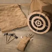 Viking-Axe Throwing Game Wooden Dart And Axe Toy Game Party Game Outdoor Game AU