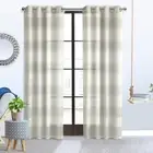 Habitat 71671-109-112-95-299 112" x 95" Sheer Grommet Curtain Panel - Ivory Grey
