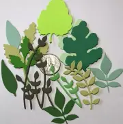 BUNCHES OF LEAVES Die-Cuts (10pc)Grasses•Evergreen•Bushes•Weeds •Tree•Plants•Ivy