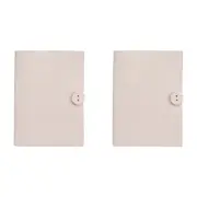 2x LVD Recycled Leather Note Book Lotus Stylish Hard Cover Journal/Diary 18x13cm