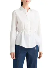 [David Lawrence] Amelia Cotton Shirt in White