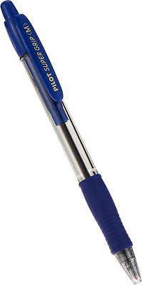 Pilot BPGP-10R Medium Super Grip Ball Point Pen, Blue