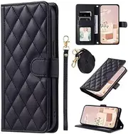 [TiHen] Compatible for Samsung Galaxy A71 4G Wallet Leather Case Flip Magnetic Closure Shockproof Stand Full Protective Cover with Credit Card Cash Slots-Black